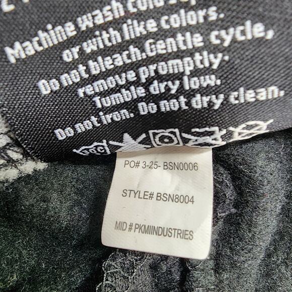 BSN SPORTS Pants Mens S Black Cotton Rich Fleece Joggers Athletic Cut Workout - Picture 8 of 13